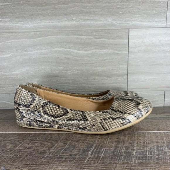 Report Shoes - Women’s Report Faux Snakeskin Flats